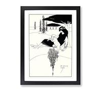 The Kiss Of Judas By Aubrey Beardsley Classic Painting Framed Print | A4 Black Framed Wall Art | Ready to Hang | Classic Historical Picture | Living Room Bedroom Lounge Office