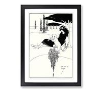 The Kiss of Judas by Aubrey Beardsley Framed Print | A2 Black Framed Wall Art | Ready to Hang | Modern Nature Picture | Living Room Bedroom Lounge Office