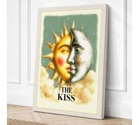 The Kiss Romantic Canvas Wall Art Print 30x20 Inch