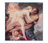 The Kiss Silk Logo Square Scarf - unisex - Vivienne Westwood - Handkerchiefs - Multicolor - ONE SIZE - Accessories ONE SIZE