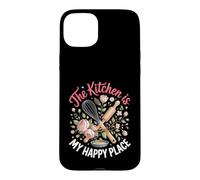 The Kitchen Is My Happy Place Baking Baker Cake Case for iPhone 15 Plus