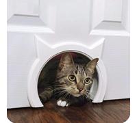 The Kitty Pass Interior Cat Door Flap, Pet Door Hidden Litter