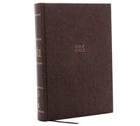 The KJV Open Bible: Complete Reference System, Brown Hardcover, Red Letter, Comfort Print: King James Version