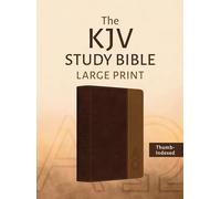The KJV Study Bible, Large Print (Indexed) [Two-Tone Brown Alpha & Omega]: King James Version, Brown Two-tone Alpha & Omega, Imitation Leather, Large Print, Study, Indexed