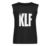 The KLF The KLF Iconic 90s Active Mens Cotton Men Men's Vests Tank Tops O-Neck 100% Cotton Undershirts Unisex Sleeveless T-Shirt L Black