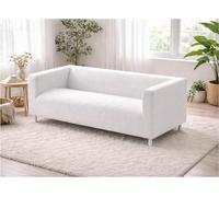 The Klippan Loveseat Cover Replacement is Custom Made for IKEA Klippan Loveseat Slipcover, A Sofa Cover Replacement (Polyester White)