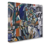 The Knife Grinder by Kazimir malevich Canvas Print | Gallery Wrapped 30mm Frame Wall Art | 14x14 inches | Ready to Hang | Classic Picture | Living Room Bedroom Lounge Office