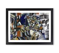 The Knife Grinder By Kazimir Malevich Classic Painting Framed Print | A3 Black Framed Wall Art | Ready to Hang | Classic Historical Picture | Living Room Bedroom Lounge Office