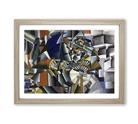 The Knife Grinder By Kazimir Malevich Classic Painting Framed Print | A3 Oak Framed Wall Art | Ready to Hang | Classic Historical Picture | Living Room Bedroom Lounge Office