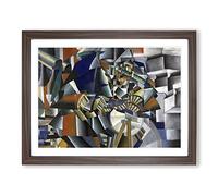 The Knife Grinder By Kazimir Malevich Classic Painting Framed Print | A3 Walnut Framed Wall Art | Ready to Hang | Classic Historical Picture | Living Room Bedroom Lounge Office