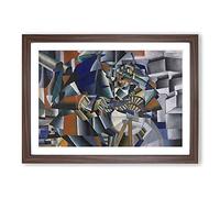 The Knife Grinder by Kazimir Malevich Framed Print | A2 Walnut Framed Wall Art | Ready to Hang | Modern Nature Picture | Living Room Bedroom Lounge Office