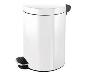 The Knight HELIT H2404105 Silver Ion Tretabfallbehälter White