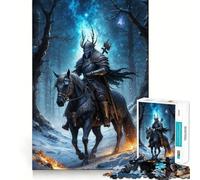 The Knight in The Woods Jigsaw Puzzles 1000 Piece for Teenagers Improve Memory Relaxing Fun Sharp Edge Unique Gift (38x52cm)