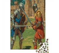 The Knights Drew Their Swords And Stood Facing Each Other Rätsel Für Erwachsene || 38x26cm/1000pcs Puzzles Lernspiele Home Decor Puzzles