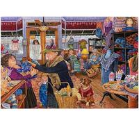 The Knit Shop 1000 Pc Jigsaw Puzzle by Artist Susan Brabeau Gift for Women Men - Challenging and Relaxing Gifts Idea for Puzzle Enthusiasts