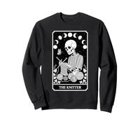 The Knitter Tarot Card Knit Sewing Crocheting Knitting Sweatshirt