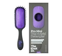 The Knot Dr. Detangle Hair Brush | Mini Hair Brush for Travel & Travel Essentials | FLEXALITE™ Bristles Help Reduce Breakage & Eliminate Knots - Pro Mini, Periwinkle Purple