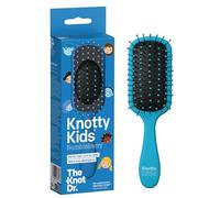 The Knot Dr. Knotty Kids Toddler Hair Brush, Bumbleberry Blue | Flexalite Bristles Help Reduce Breakage and Tangles on Curly, Thick or Straight Strands