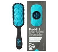 The Knot Dr. Pro Mini Detangle Hair Brush, Marine Blue | Flexalite Bristles Help Reduce Breakage and Eliminate Tangles, Travel Essentials Styler