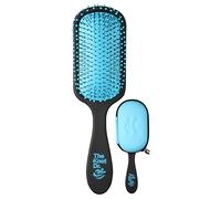 The Knot Dr. Pro Swim Detangle Hair Brush, Blue | Flexalite Bristles Help Reduce Breakage and Tangles on Wet or Dry Strands for Swimming, Gym and Travel