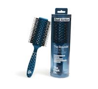 The Knot Dr. Round Hair Brush | Volume, Smooth & Curly Hairbrush | FLEXALITE™ Bristles Help Reduce Breakage & Eliminate Knots | Detangle Hair Brush - The Rounds, Blue