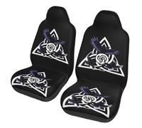 The Knot Morrigan Triple Goddess Crow Van Seats Covers Heavy Duty Car Seat Protector Universal Front Cars Seats Cover For Suv Sedans Interior Accessories 2Pcs