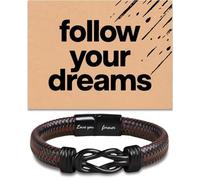 The Knot of Love Mens Bracelet Unique Birthday Gifts for Men Husband Boyfriend Son Grandson for Anniversary Christmas Valentines Day Father's day... The Love Between Us Always Linked Together, 8.5