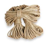 The Knotty Boy 20mm Natural Jute Rope - Heavy Duty Twisted Garden Rope for Decking, Crafts, DIY, Macrame & Cat Scratching Post (15m)