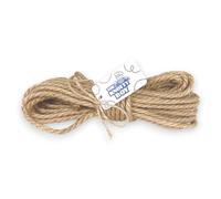 The Knotty Boy 6mm Natural Jute Rope - Heavy Duty Twisted Garden Rope for Decking, Crafts, DIY, Macrame & Cat Scratching Post (10m)