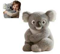 The Koala - Emotional Healing Plush Toy, Stuffed Animal, Cute Sensory Weighted Comfort Plush, Get a Hug Koalas Bear for Kids, Anxiety Sleep Buddy Realistic Pets Companion Gifts, Gray 10 Inches