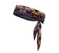 The Koala Family Printed Headband Unisex Dry Headband,Adjustable Elastic Sweat Band with Back Tie Design