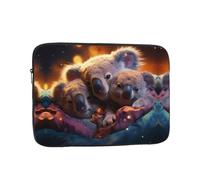 The Koala Family Printed Laptop Cover Portable Protective Case Suitable for Business Trips and Documents 13 inch