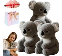 The Koaly - Emotional Healing On Demand,Emotional Support Koala,25cm Lifelike Koala Stuffed Animal,Ultra-Soft Plush,Mimics The Matural Movements Like A Real Koalas,Cozy Comfort,Endless Snuggles (3pcs)