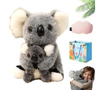 The Koaly - Emotional Healing on Demand, Ultra-Soft Koala Plush Mimics the Matural Movements Like a Real Koala, Koalas Stuffed Animal Toy Cozy Comfort for Stress Relief (Gray-1)
