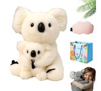 The Koaly - Emotional Healing on Demand, Ultra-Soft Koala Plush Mimics the Matural Movements Like a Real Koala, Koalas Stuffed Animal Toy Cozy Comfort for Stress Relief (White-2)