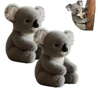 The Koaly, Koala Plushs Toy That Matural Movements like a Real Koalas, Lovable Koala Stuffed Animal Cozy Comfort, Gifts for Adults (2PCS)