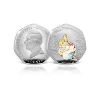 The Koin Club Beatrix Potter Tale of Peter Rabbit Colour Silver Coin 2023 - Mrs Tittlemouse