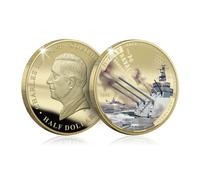 The Koin Club D-Day 80th Anniversary 2024 Collectible Gold Coin Series - Naval Bombardment