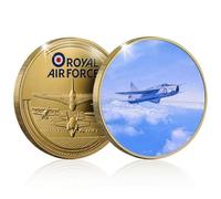The Koin Club High Command RAF English Electric Lightning Fighter Jet Commemorative Gold Coin