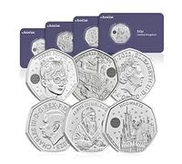 The Koin Club Royal Mint Harry Potter Brilliant Uncirculated 50p Coin Set - All 4 Designs!