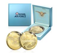 The Koin Club Wings of Valour Vulcan Bomber RAF Gold Plated Commemorative Coin Limited Edition