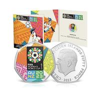 The Koin Club Womens World Cup 2023 Football Tournament Australia New Zealand BU Colour 50p Coin