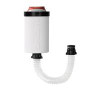 The Kong Beer Bong 2.0. A Portable Can or Bottle Cooler/Cup with A Detachable, Expandable, Hose to Funnel Your Beer. Built for Drinkers. (White)
