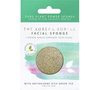 The Konjac Sponge Co Facial Puff Sponge Cleansing and Exfoliating with Antioxidant Green Tea - Deep Cleans Pores, Cruelty-Free