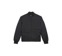 The Kooples Bi Material Satin Bomber With Reflective Details Black size 34 | Bomber Jackets Outlet | Women | White 34