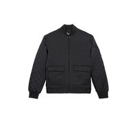 The Kooples Bomber Bi-material Satin With Reflective Details Black size 38 | Bomber Jackets Outlet | Women | White 38