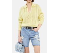 The Kooples Cable-stranded Packed Neck Sweater Yellow size 40 | Knitted Sweaters Outlet | Women | Yellow 40