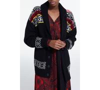 The Kooples Cardgigan Col Chale Jacquard Black/red/yellow size 34 | Cardigans Outlet | Women | Black 34
