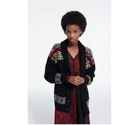 The Kooples Cardgigan Col Chale Jacquard Black / Red / Yellow size 36 | Cardigans Outlet | Women | Black 36