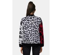 The Kooples Cardigan Patchwork Jacquard Black/burgundy /white size 36 | Cardigans Outlet | Women | Black 36